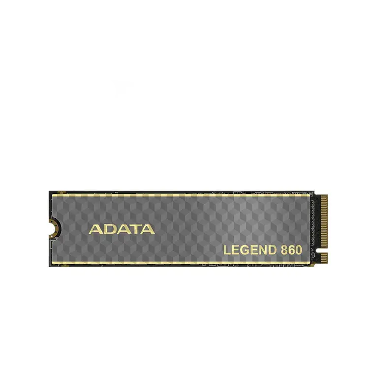 ADATA Legend 860 M.2 NVMe SSD module, gray body with gold edge connector