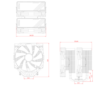 ID-COOLING FROZN A720 Dual Tower 140mm Air CPU Cooler
