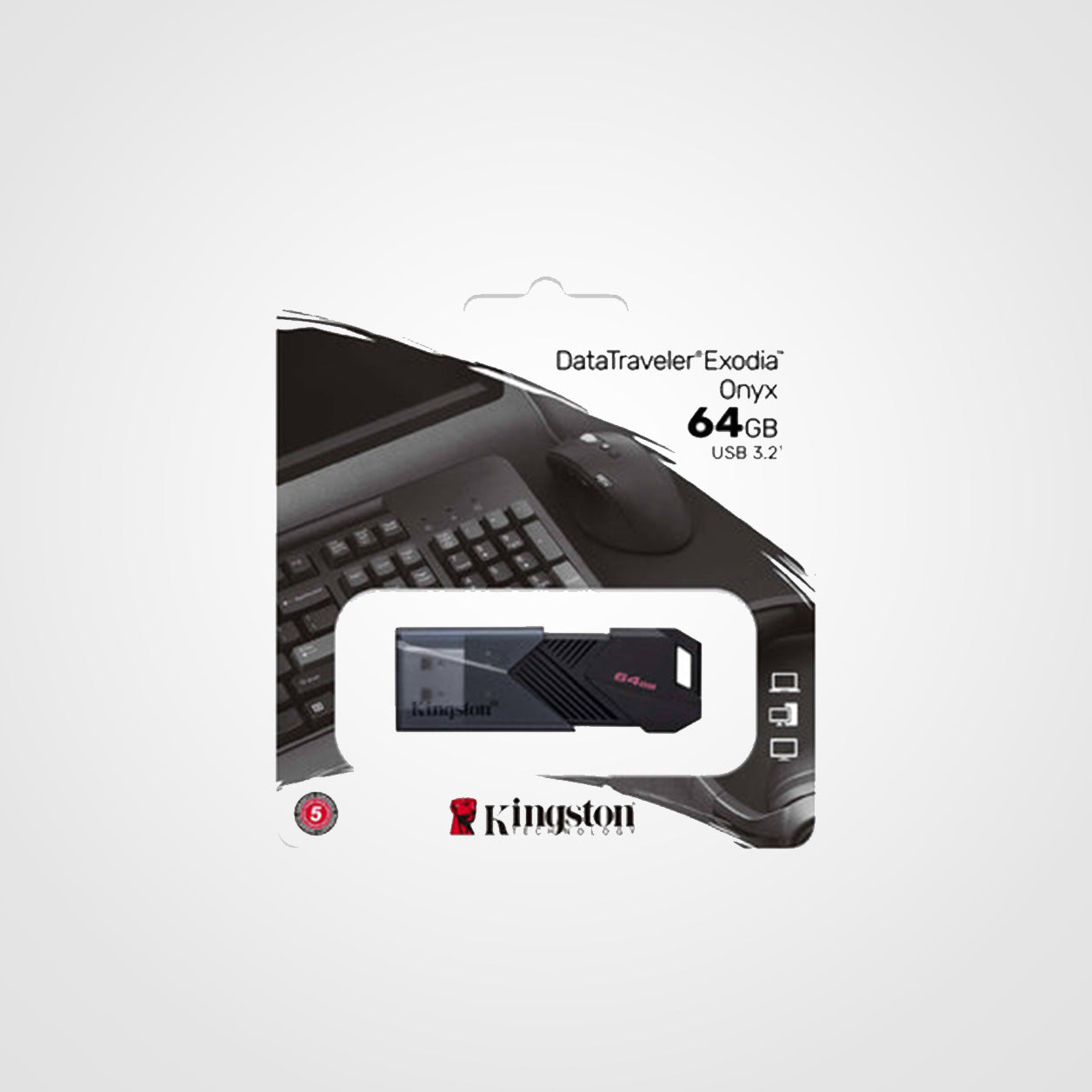 Kingston Exodia Onyx 64GB USB 3.2 Flash Drive black