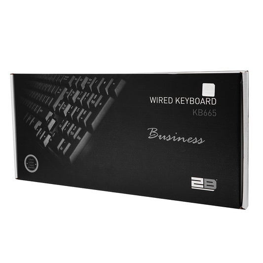 2B (KB665) Business Wired Multimedia Keyboard - Black