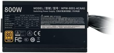 كولر ماستر G800 جولد - مزود طاقة معتمد من 80 بلس جولد بقوة 800 واط