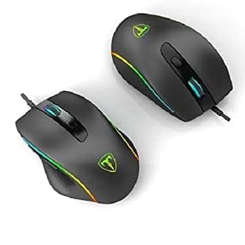 T-DAGGER TGM208 COLONEL RGB Gaming Mouse - 6,400 DPI Optical Sensor - 6 Programmable Buttons