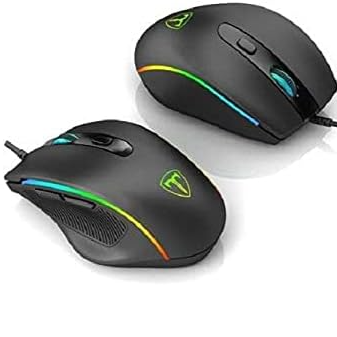 T-DAGGER TGM208 COLONEL RGB Gaming Mouse - 6,400 DPI Optical Sensor - 6 Programmable Buttons