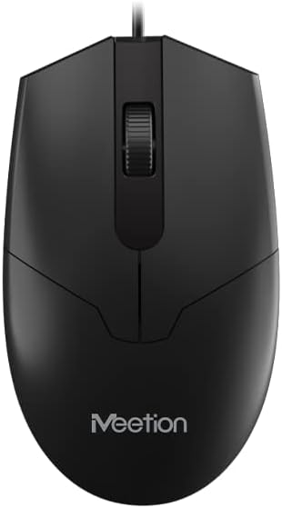 Meetion C100 Wired USB Combo,Keyboard and Mouse-Black