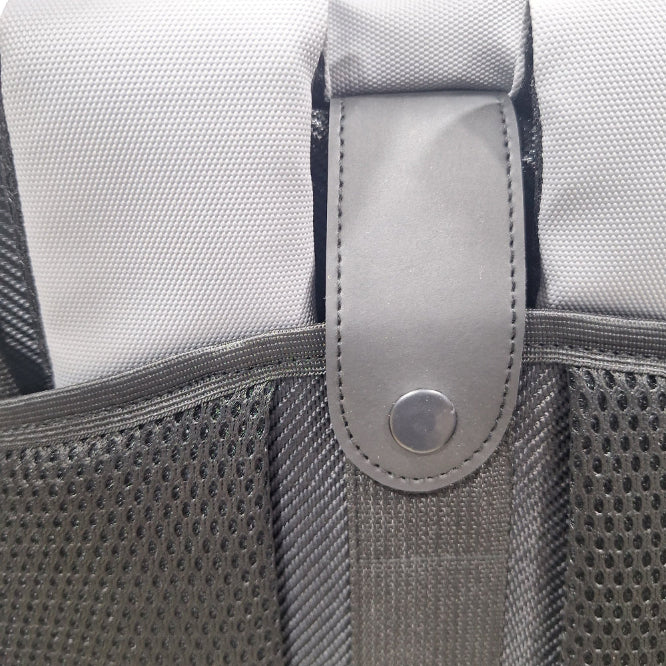 Bagbell 3010 Laptop Backpack Made by High Quality Material 2x Zipper fits up to 15.6 inch- Gray
