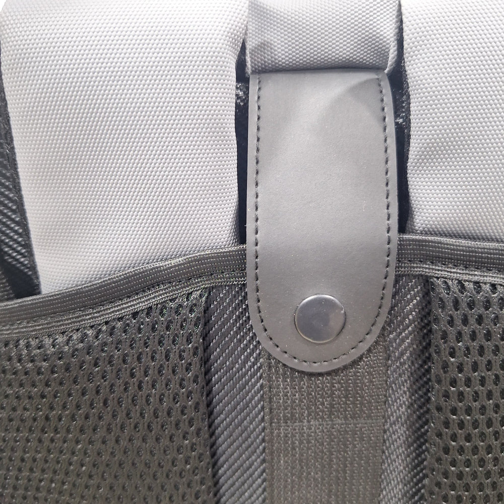 Bagbell 3010 Laptop Backpack Made by High Quality Material 2x Zipper fits up to 15.6 inch- Gray