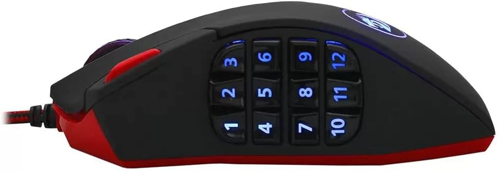 Redragon M901-2 Perdition 3 Black RGB 18 Button Programmable Gaming Mouse