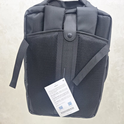 Bagbell 3010 Laptop Backpack Made by High Quality Material 2x Zipper fits up to 15.6 inch- black