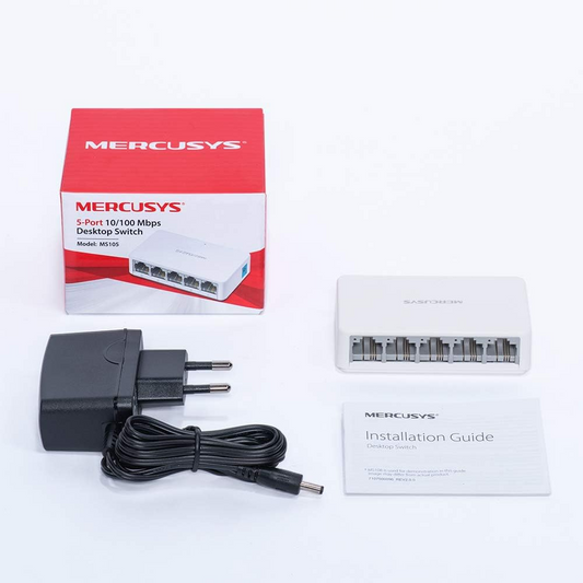 MERCUSYS MS105 5-Port 10/100Mbps Desktop Switch