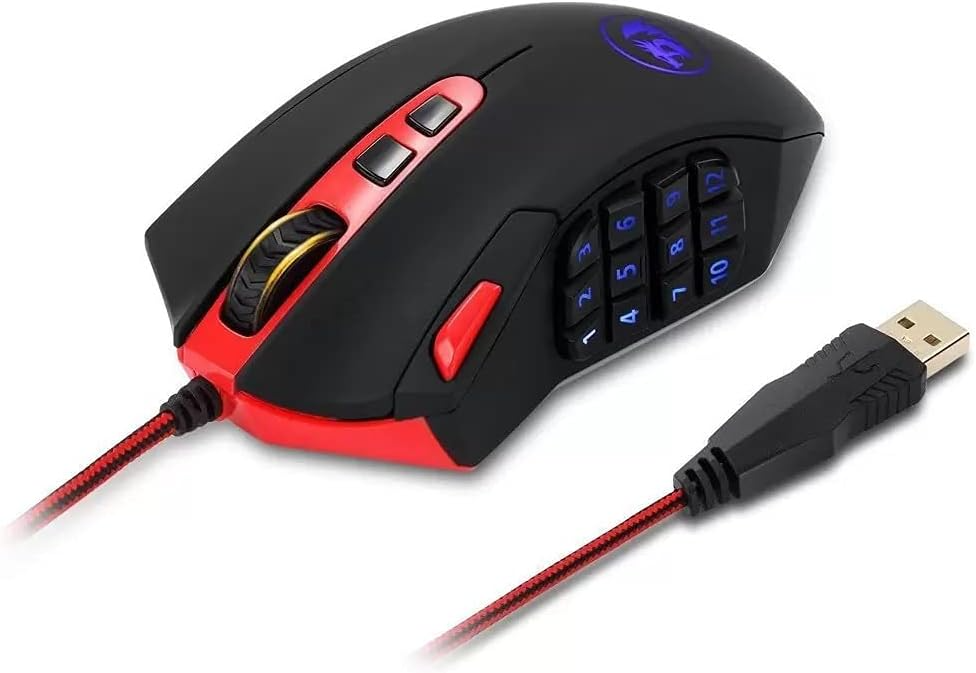Redragon M901-2 Perdition 3 Black RGB 18 Button Programmable Gaming Mouse