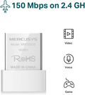 Mercusys mw150us n150 wireless nano usb adapter