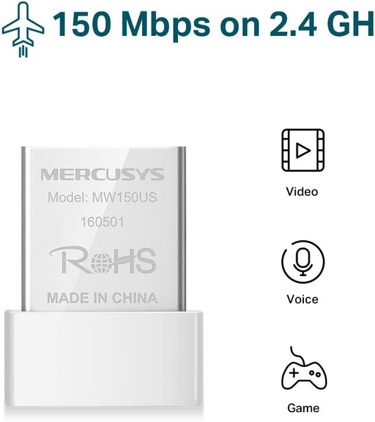 Mercusys mw150us n150 wireless nano usb adapter