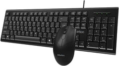 Meetion C100 Wired USB Combo,Keyboard and Mouse-Black