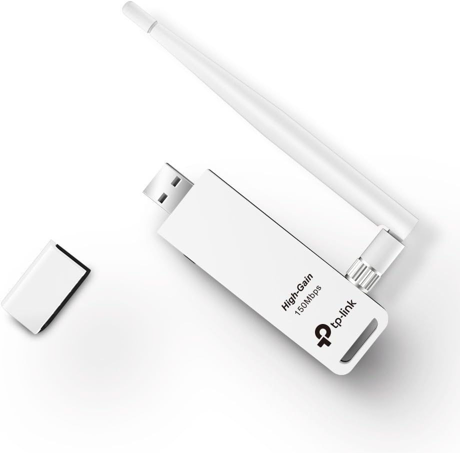 محول USB لاسلكي TP-LINK TL-WN722N بسرعة 150 ميجا بت في الثانية 