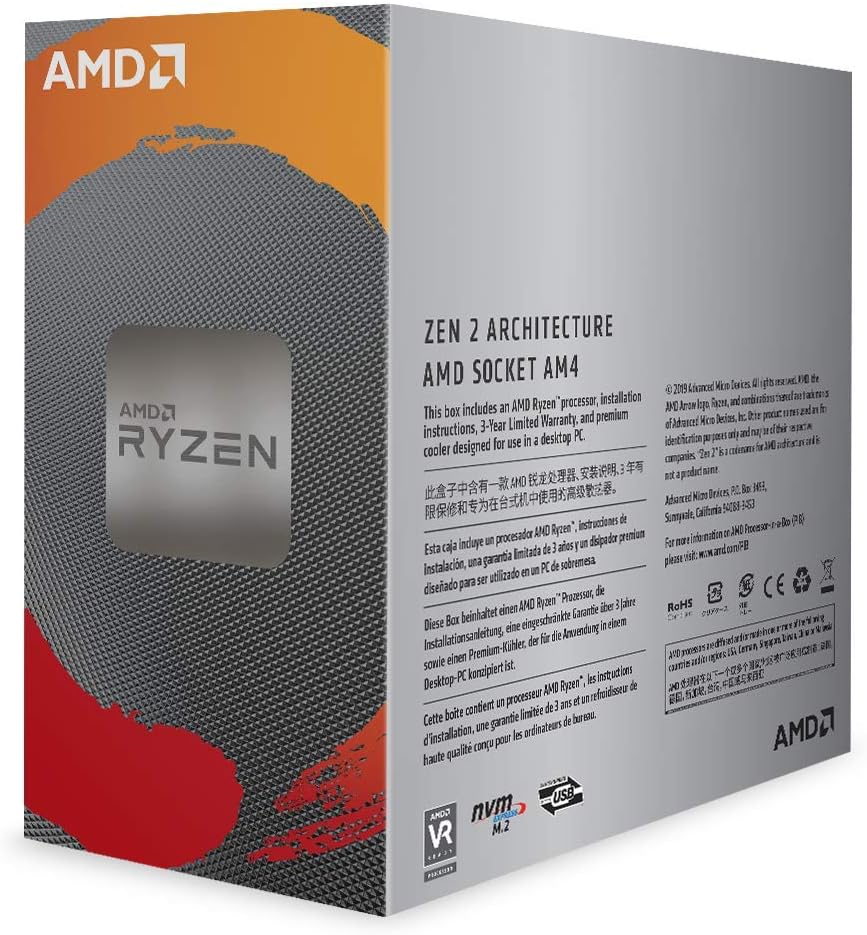 معالج AMD Ryzen 5 3600 سداسي النواة و12 خيط مفتوح 