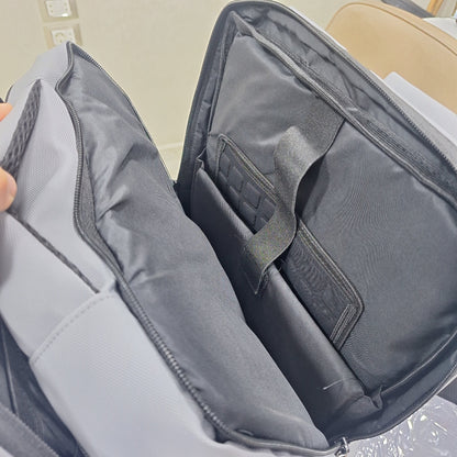 Bagbell 3010 Laptop Backpack Made by High Quality Material 2x Zipper fits up to 15.6 inch- Gray