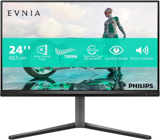 فيليبس 24M2N3200A Evnia 23.8 FHD IPS 180Hz 1Ms GTG SRGB 126 HDMI 2.0 / DisplayPort 1.4 حامل قابل للتعديل