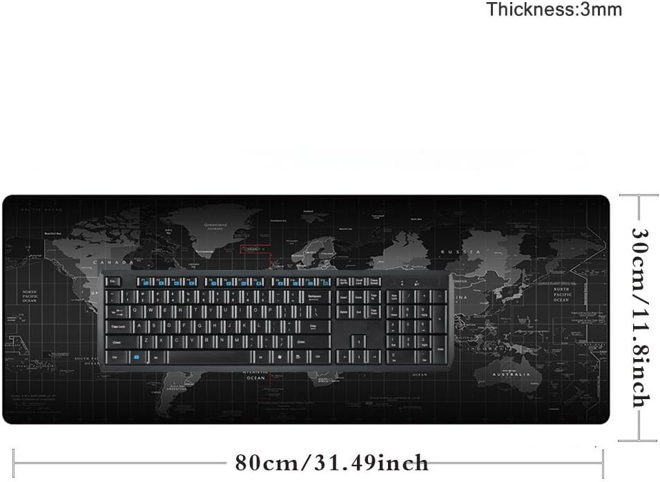 لوحة ماوس خريطة العالم 80 × 30 سم × 3 م 