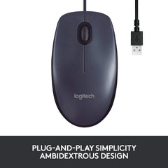 Logitech B100 Optical Wired Mouse