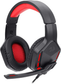 Redragon H220 THEMIS Red LED 3.5mm Wired Gaming Headset - Black