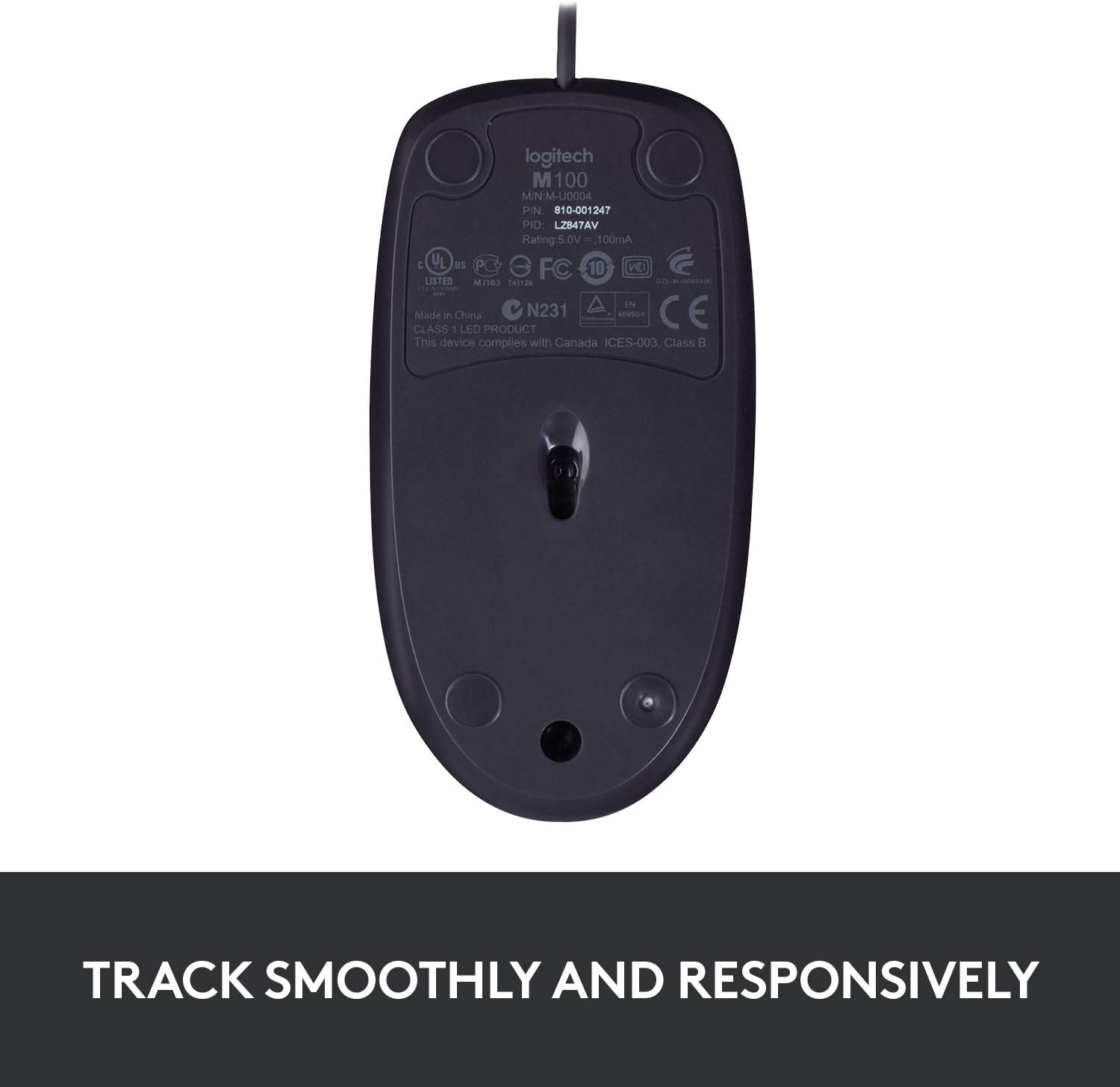 Logitech B100 Optical Wired Mouse