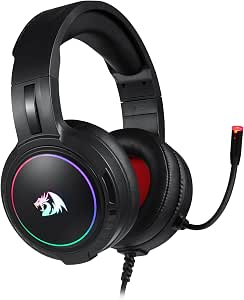 Redragon H270 MENTO RGB RGB 3.5mm Wired Gaming Headset - Black