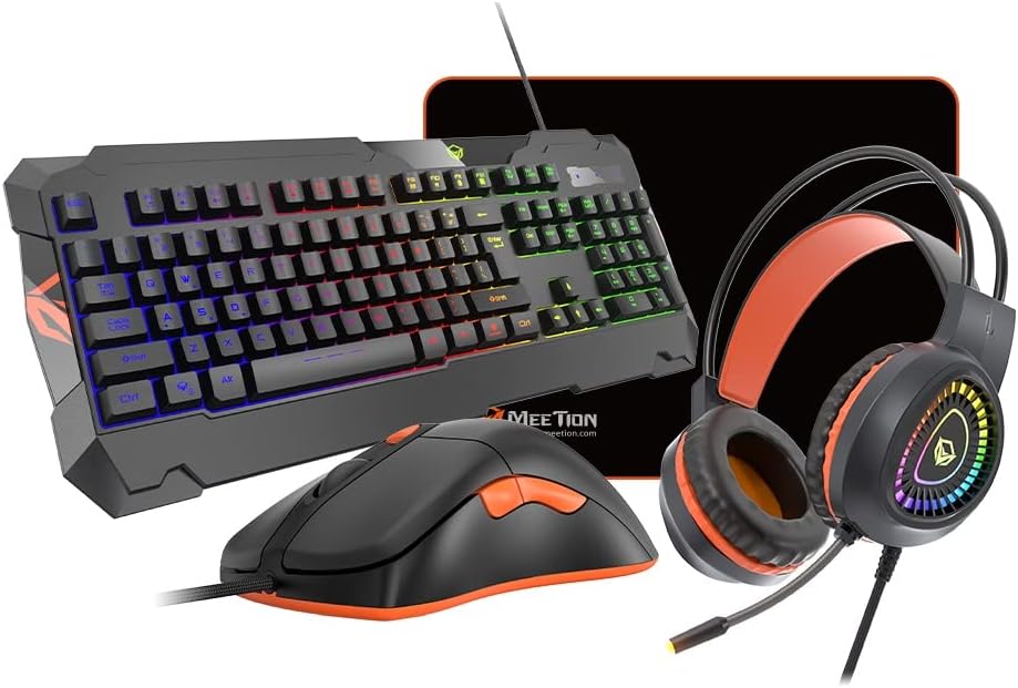 Meetion C505 4in1 Gaming Combo Keyboard, Mouse and Mouse pad with Gaming Headset