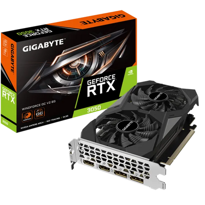 GIGABYTE GeForce RTX 3050 WINDFORCE OC v2 6GB Gddr6 Graphics Card