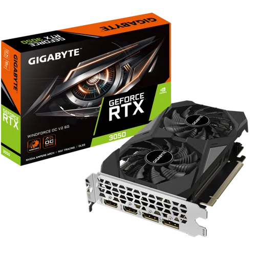 GIGABYTE GeForce RTX 3050 WINDFORCE OC v2 6GB Gddr6 Graphics Card