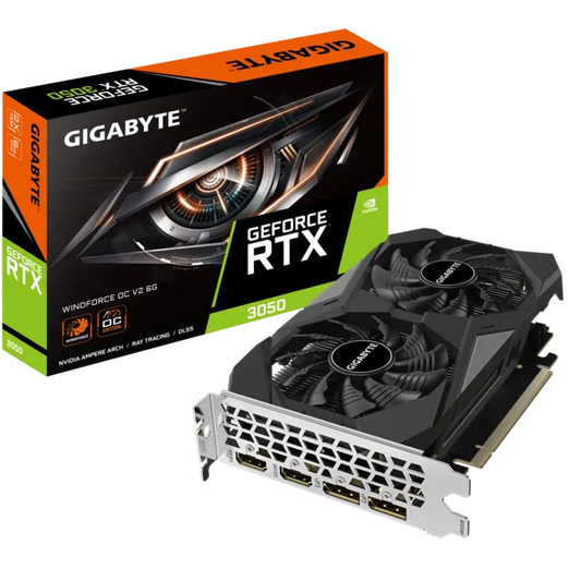 GIGABYTE GeForce RTX 3050 WINDFORCE OC v2 6GB Gddr6 Graphics Card