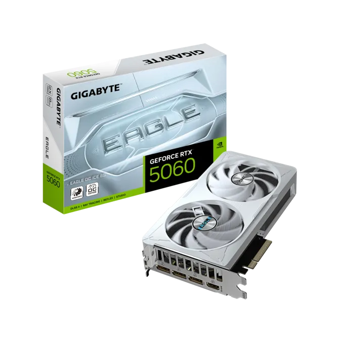 Gigabyte GeForce RTX 5060 EAGLE OC ICE 8GB GDDR7 Graphics Card