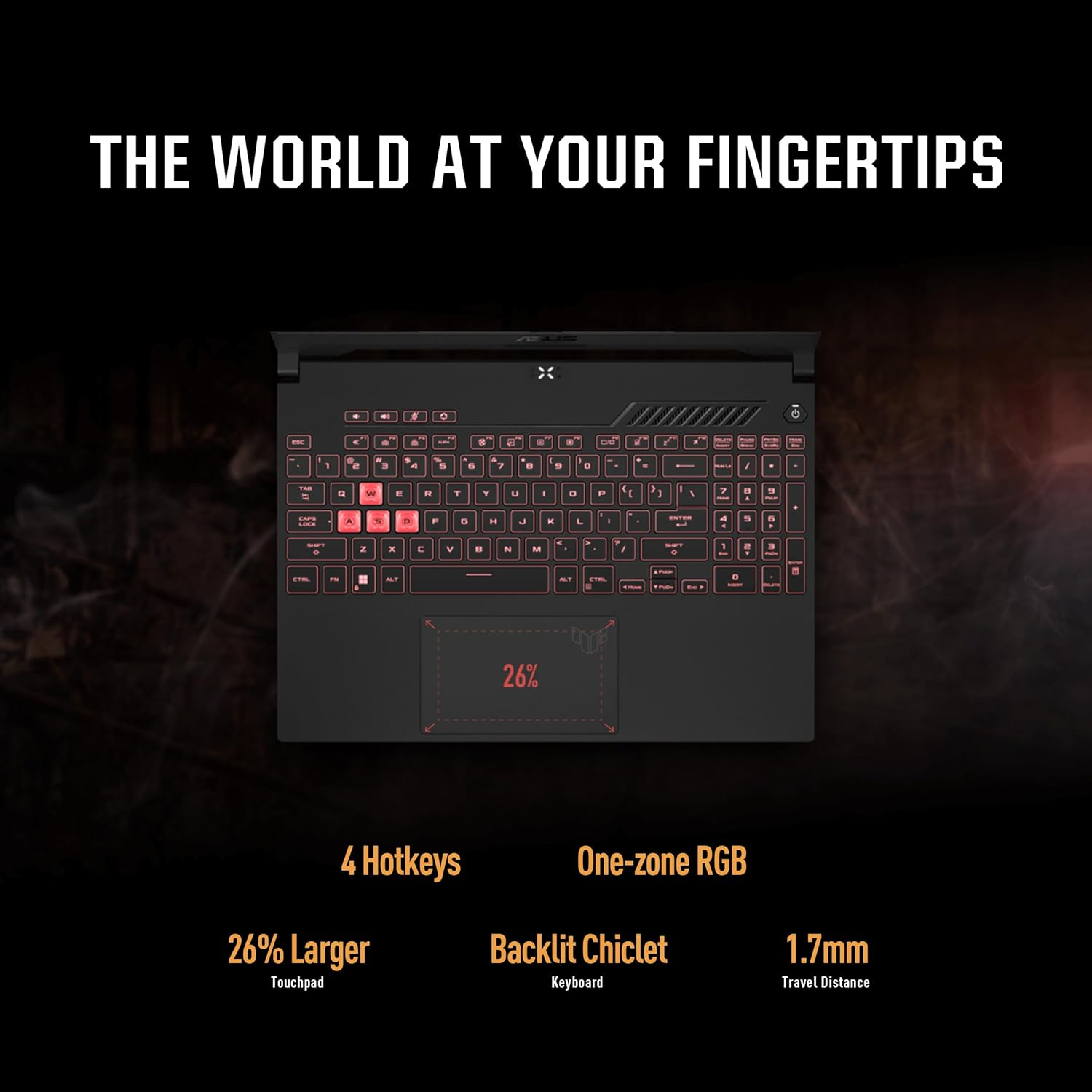 TUF GAMING A15 FA507 NUR Gaming Laptop AMD Ryzen 7 7435HS 512GB 16GB RAM 15.6 FHD sRGB 100% 144Hz, NVIDIA GeForce RTX 4050 6GB GDDR6, Windows 11