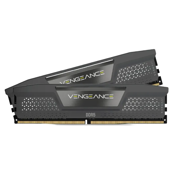 Two Vengeance RAM modules on a black background