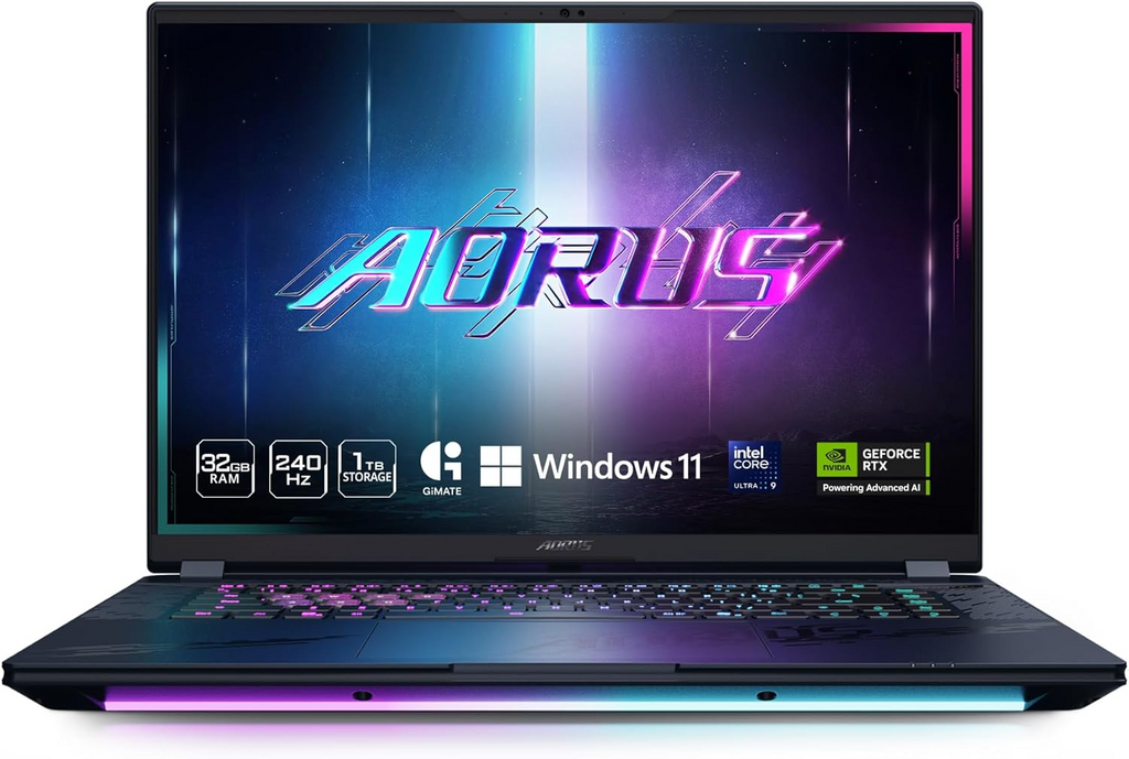 AORUS MASTER 16 BYH Gaming Laptop - Intel Core Ultra 9 275HX - NVIDIA GeForce RTX 5080 16GB - 32DDR5 5600MHz - 1TB PCIe Gen4x4 M.2 - 16.0” 16:10 WQXGA (2560x1600) 240Hz OLED - Windows 11 Pro