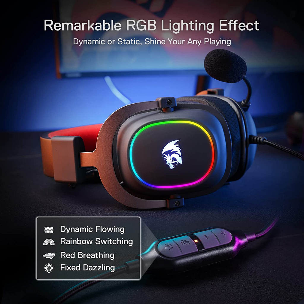 Redragon H510 RGB Zeus X USB 7.1 Gaming Headset- black