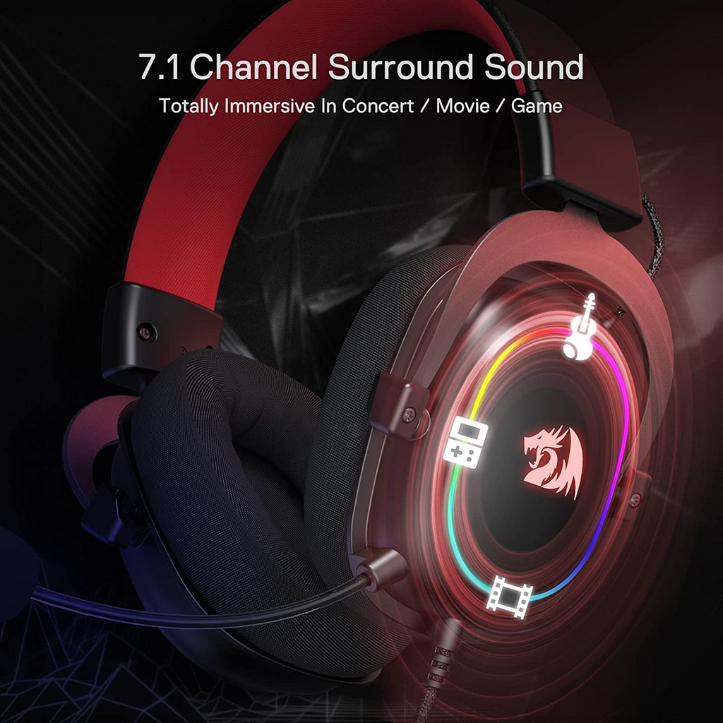 Redragon H510 RGB Zeus X USB 7.1 Gaming Headset- black