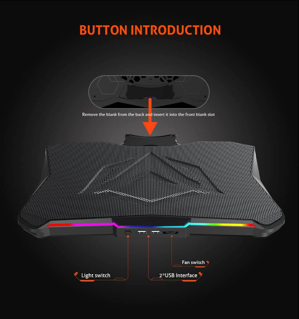 MEETION cp4040 Laptop Cooling Pad RGB