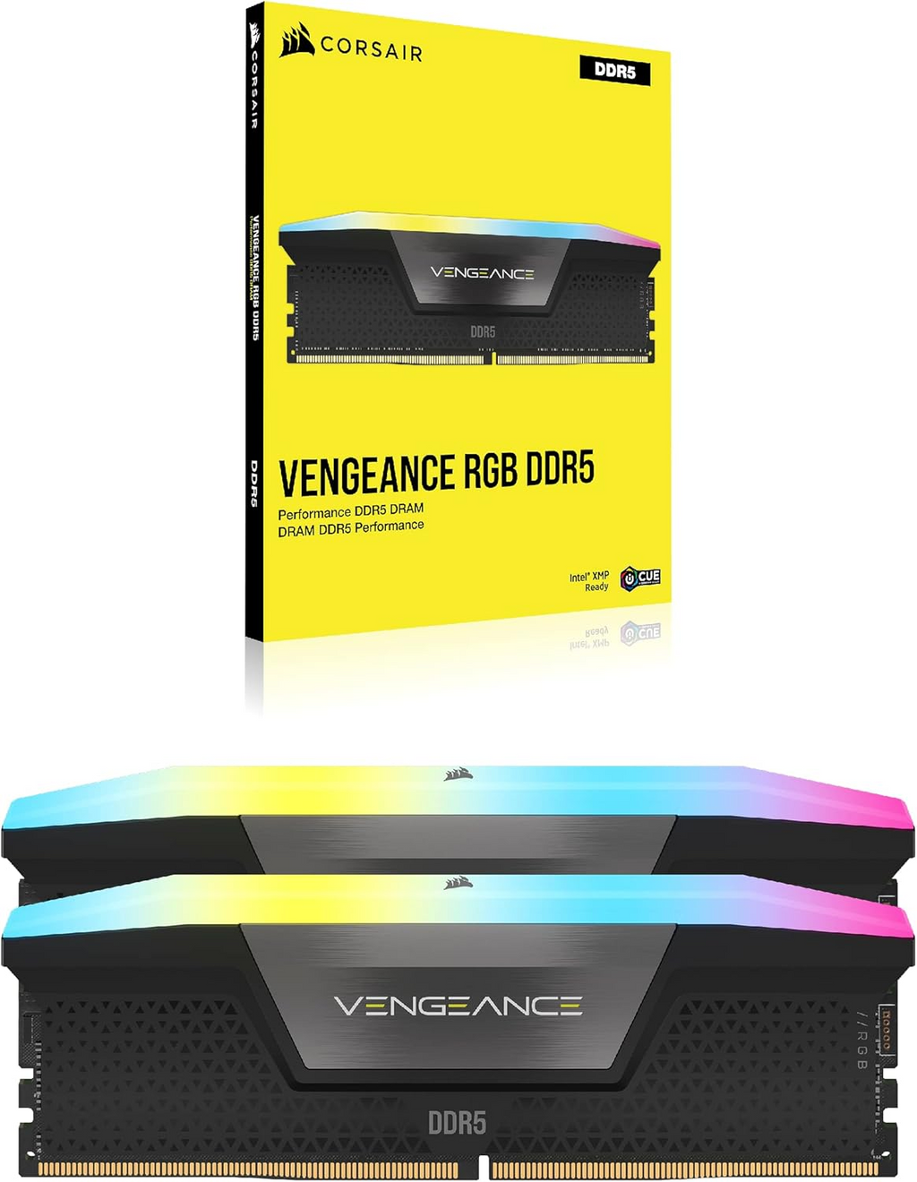 Corsair VENGEANCE RGB DDR5 32GB (2x16GB) 6000MHz CL38-44-44 INTEL XMP & AMD EXPO - GREY