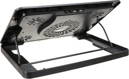 Laptop Cooler Gigamax gm88 cooling pad with 5 fans for laptops - black
