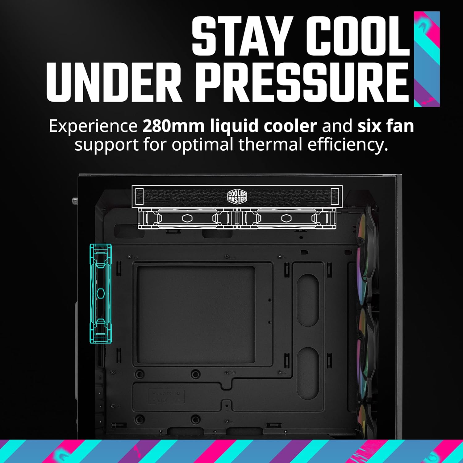 Cooler Master Elite 301 ,USB Type C ,3x Fan ARGB (with psu)