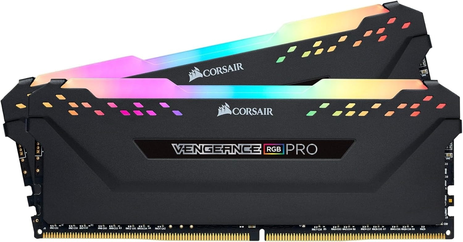 Corsair Vengeance RGB PRO 16GB (2x8) DDR4 3200MHz C16 Desktop Memory - Black