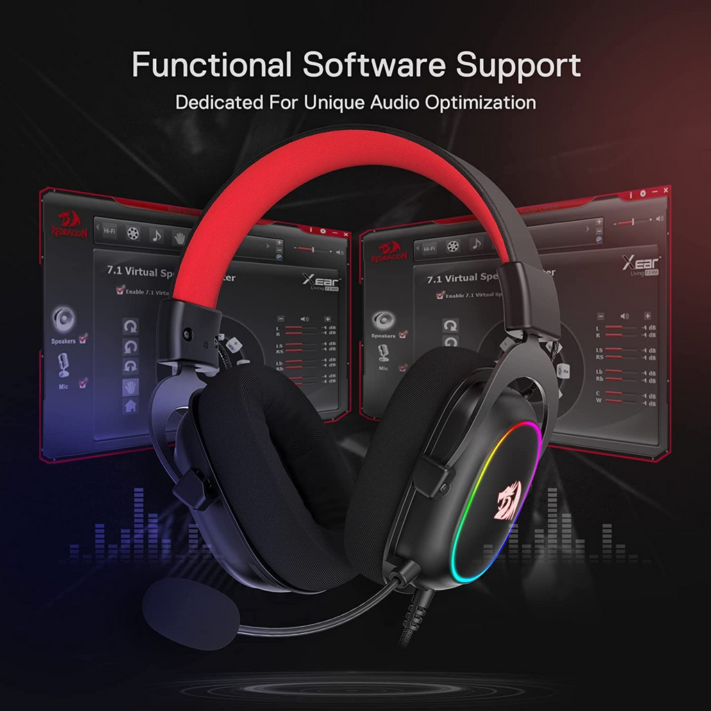 Redragon H510 RGB Zeus X USB 7.1 Gaming Headset- black