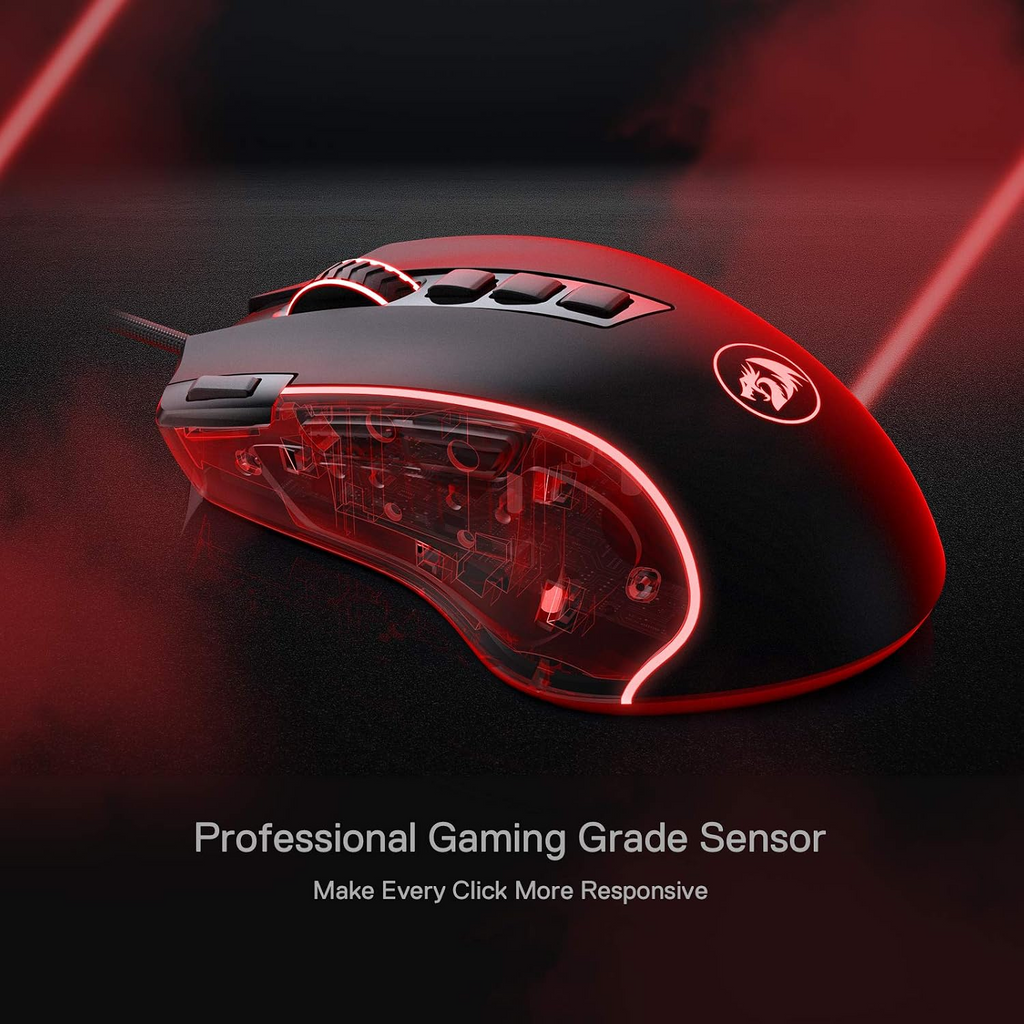 Redragon M612 Predator RGB 8000 DPI 11 Programmable Buttons Wired Gaming Mouse