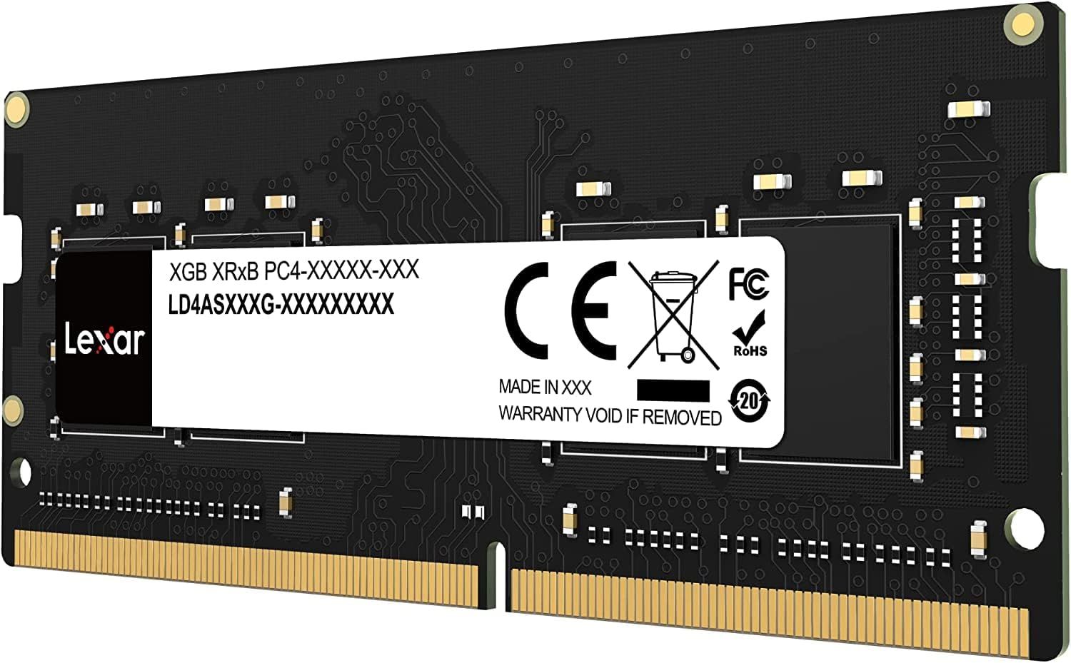 ذاكرة Lexar SODIMM DDR4 RAM سعة 16 جيجابايت وتردد 3200 ميجاهرتز SODIMM للكمبيوتر المحمول