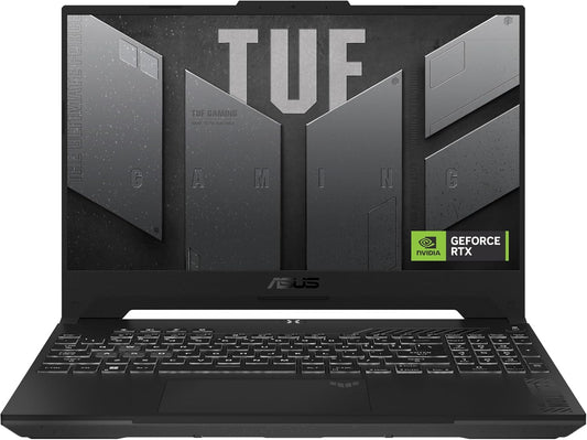لابتوب الألعاب ASUS TUF F15 FA507NUR، معالج AMD Ryzen 7 7435HS، ذاكرة وصول عشوائي (RAM) سعة 512 جيجابايت، شاشة 15.6 بوصة FHD sRGB 100%، معدل تحديث 144 هرتز، بطاقة رسومات NVIDIA GeForce RTX 4050 سعة 6 جيجابايت GDDR6، نظام التشغيل Windows 11 