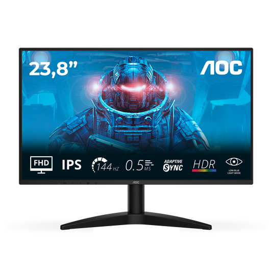 AOC 24B36X - 24 inch - IPS Panel - 144hz 0.5ms (MPRT) - FHD Gaming Monitor