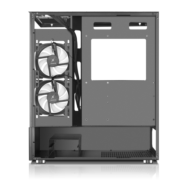 صندوق Xander Jupiter Mid Tower مع 6 مراوح Argb ووحدة إمداد الطاقة 850 واط 80+ برونزي PCIe 5.0 Atx 3.1