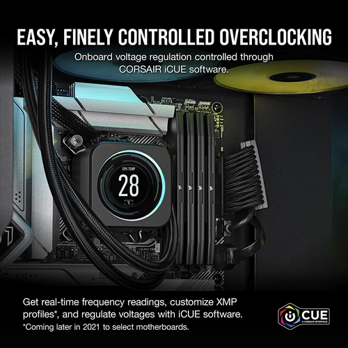 Corsair VENGEANCE 16GB (1x16GB) DDR5 DRAM 5200MT/s CL40 PC Memory - Black