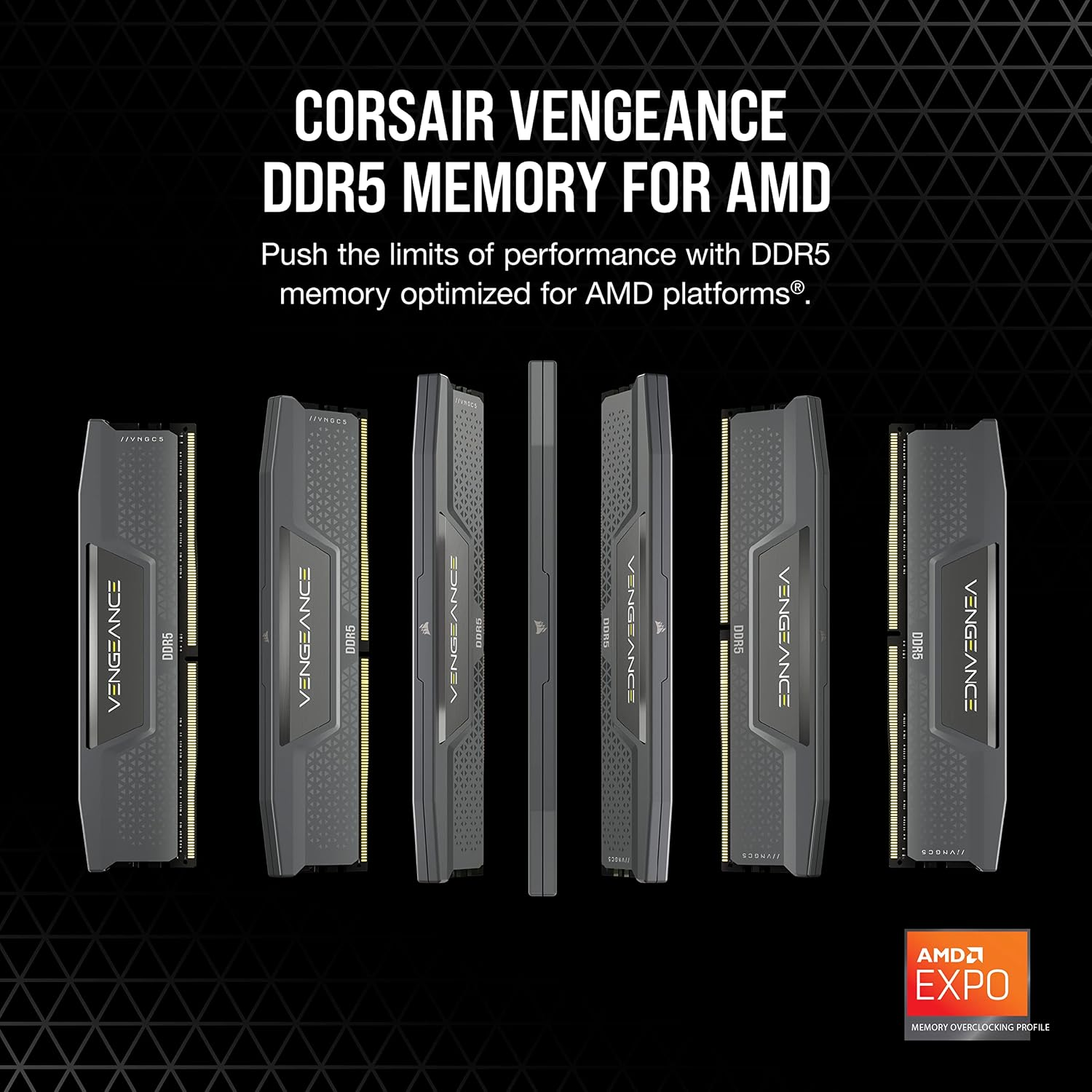 Corsair VENGEANCE DDR5 32GB (2x16GB) 6000MHz CL38-44-44 INTEL XMP & AMD EXPO - GREY