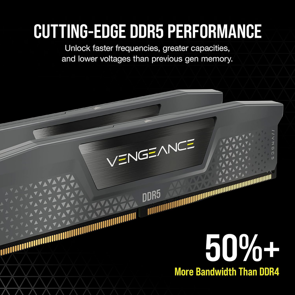 Corsair VENGEANCE DDR5 32GB (2x16GB) 6000MHz CL38-44-44 INTEL XMP & AMD EXPO - GREY